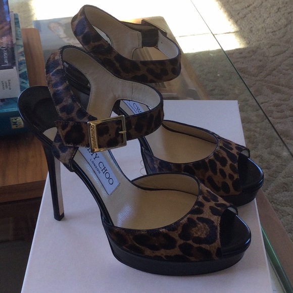 Jimmy Choo Leopard Platforms - Picture 3 of 9